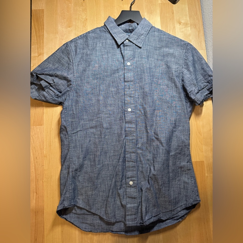 Bonobos Riviera Short-Sleeve Button Down Shirt. Mens Medium Slim